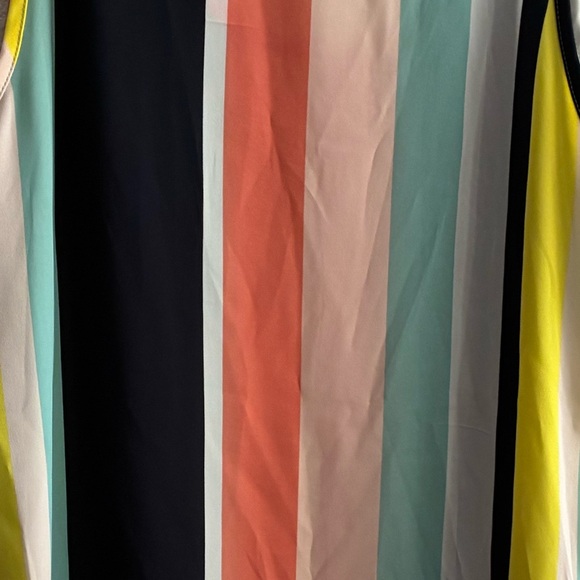 💥LOFT Multicolor Stripes Sleeveless Tank Top M - Picture 8 of 10